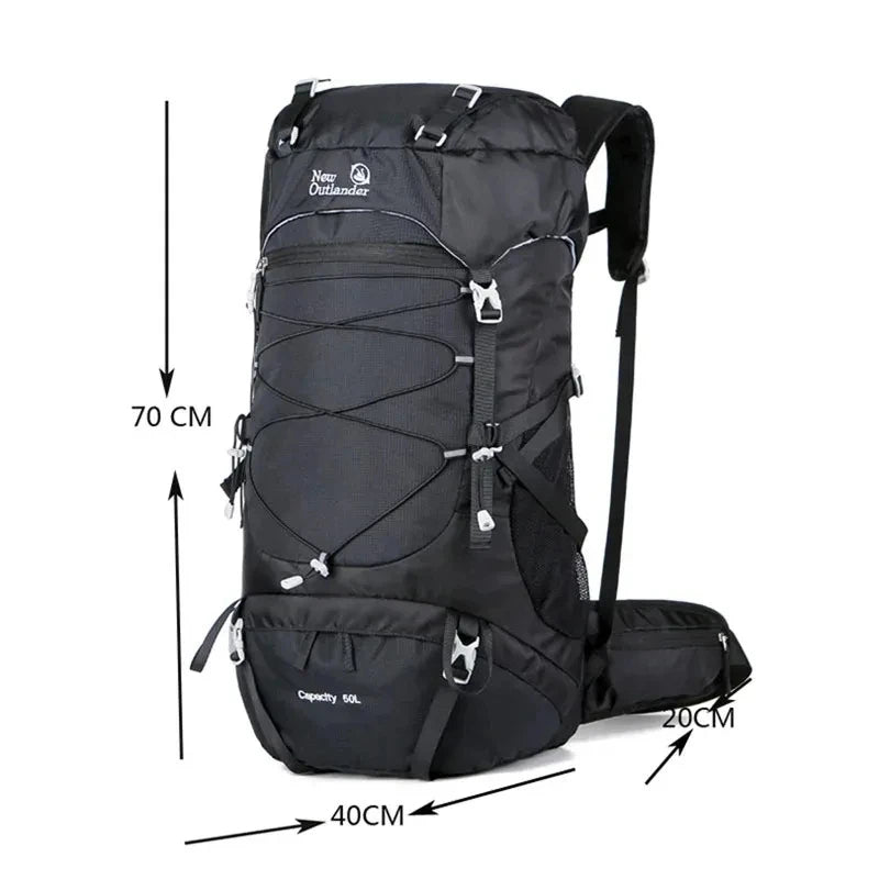 Men's 50L Waterproof Backpack for Trekking & Camping