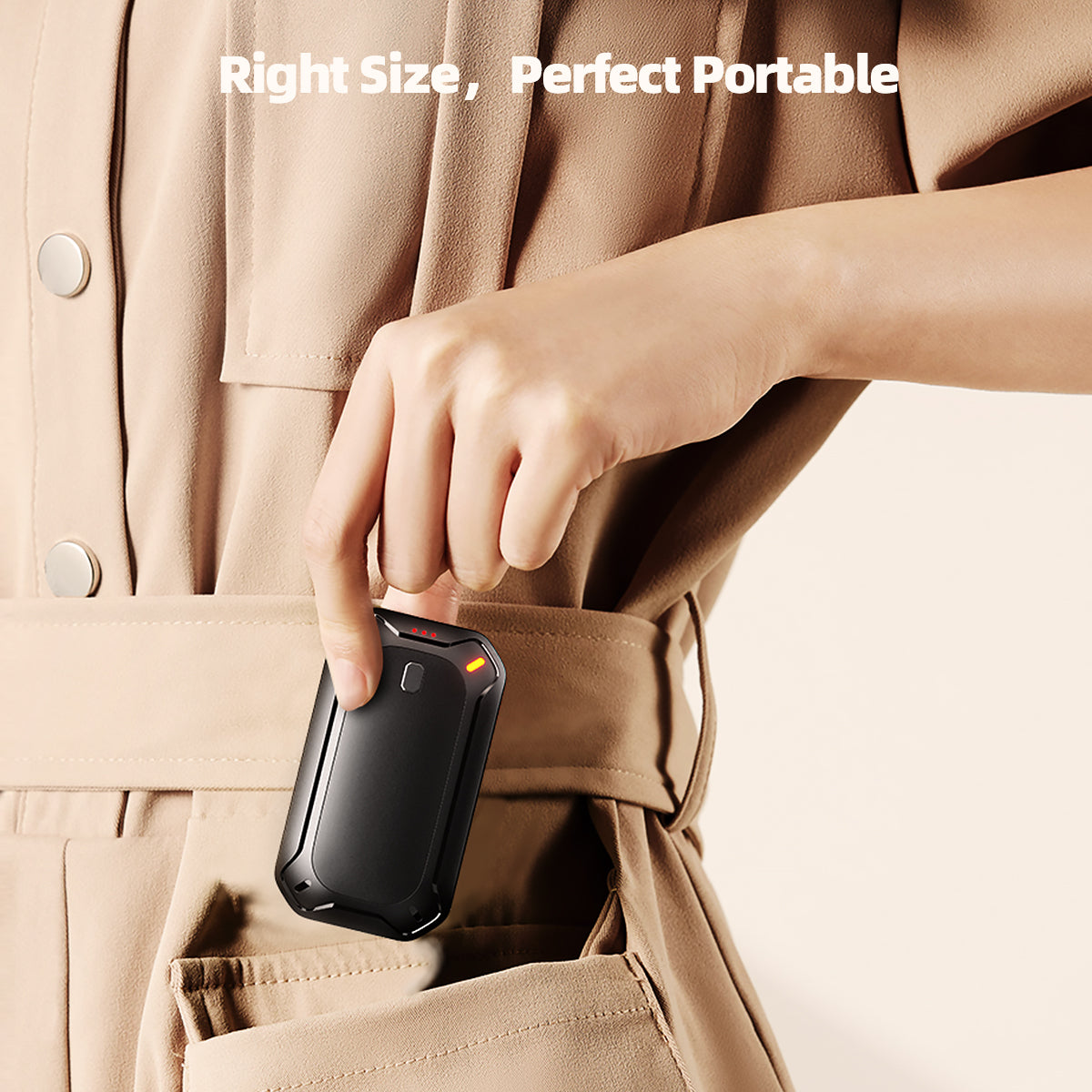 Rechargeable Hand Warmers 2-Pack: Magnetic & Double-Sided Heat