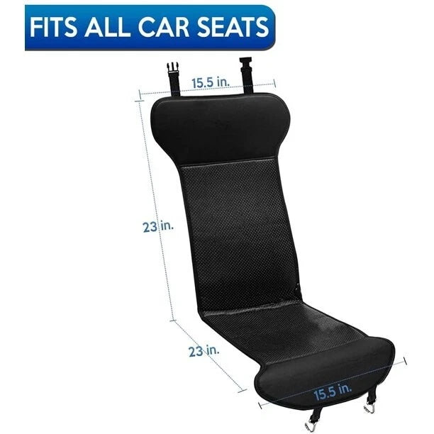 12V Heated Car Seat Cushion Covers 2 Pack Black