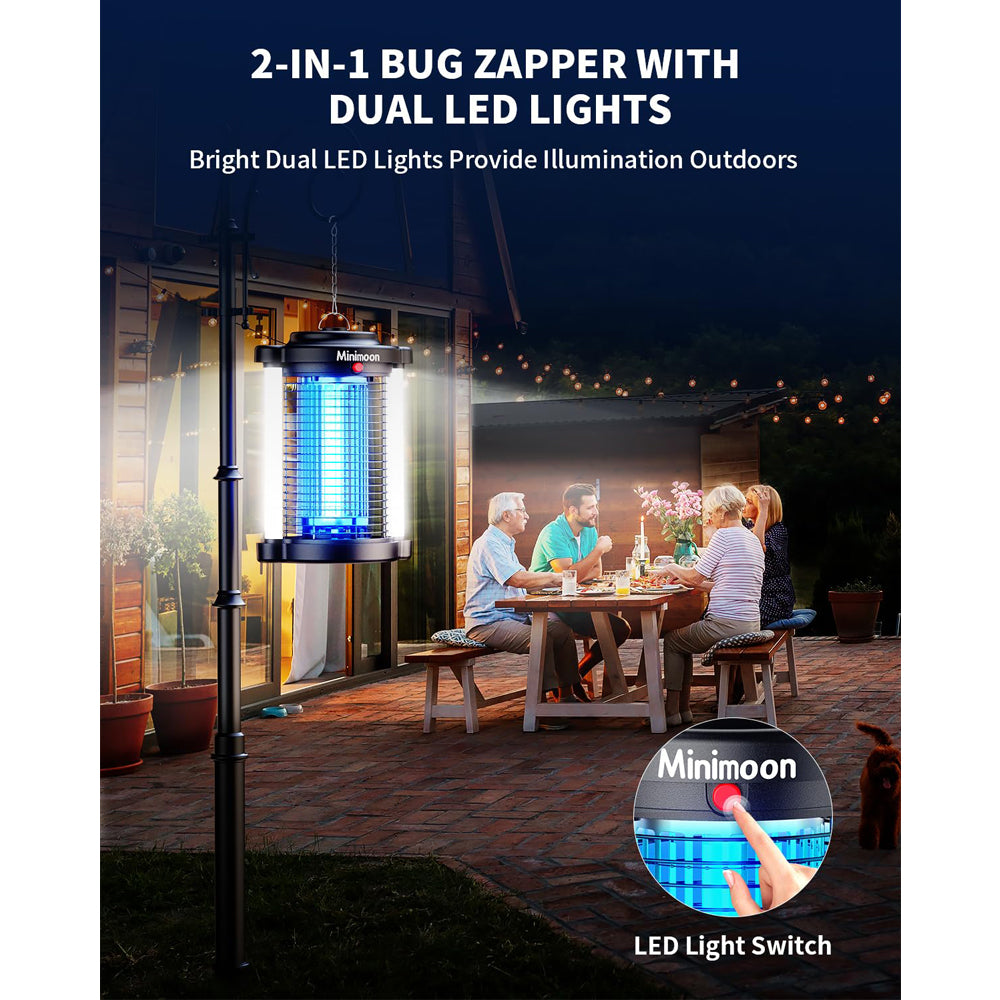 Bug Zapper 4200V Mosquito Trap Dual LED Outdoor