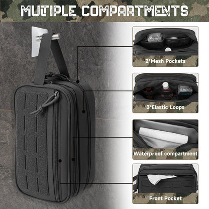 Travel Toiletry Bag for Men: Shaving Kit & Hygiene Organizer