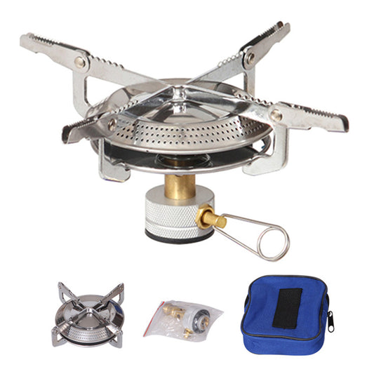 Outdoor Camping Gas Stove - Portable, Lightweight, Adjustable Flame