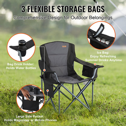 Outdoor Folding Chair 350lbs - Ultralight & Portable Comfort