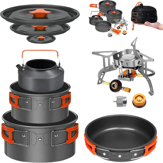 Backpacking Stove & Cookware Set - Lightweight Camping Essentials