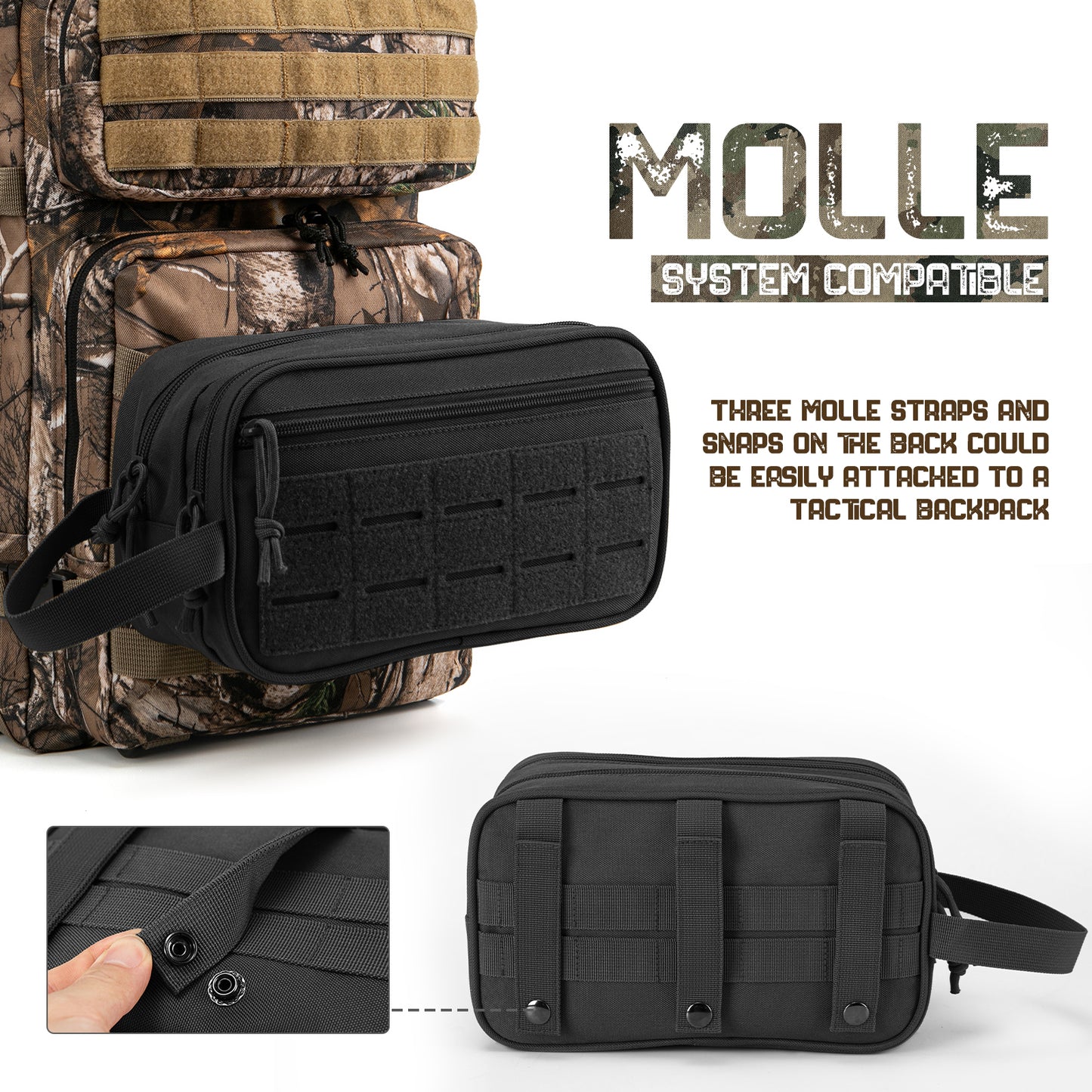 Travel Toiletry Bag for Men: Shaving Kit & Hygiene Organizer