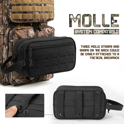 Travel Toiletry Bag for Men: Shaving Kit & Hygiene Organizer