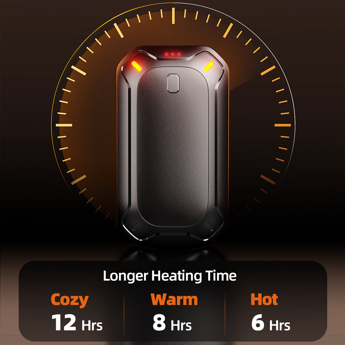 Rechargeable Hand Warmers 2-Pack: Magnetic & Double-Sided Heat
