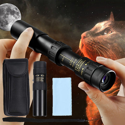 Zoom HD 10-300X Monocular Telescope for Outdoor Adventures