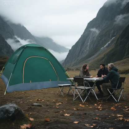 Automatic Pop Up Tent: Waterproof UV Protection for 2-3