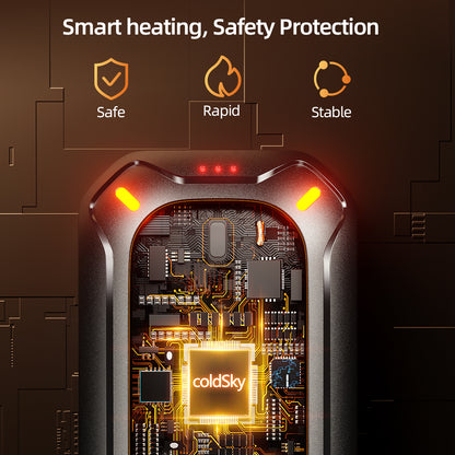 Rechargeable Hand Warmers 2-Pack: Magnetic & Double-Sided Heat