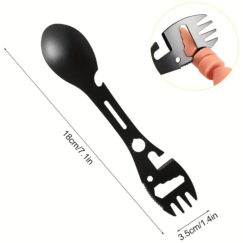 Camping Fork Spoon: Lightweight Multi-Tool with Opener