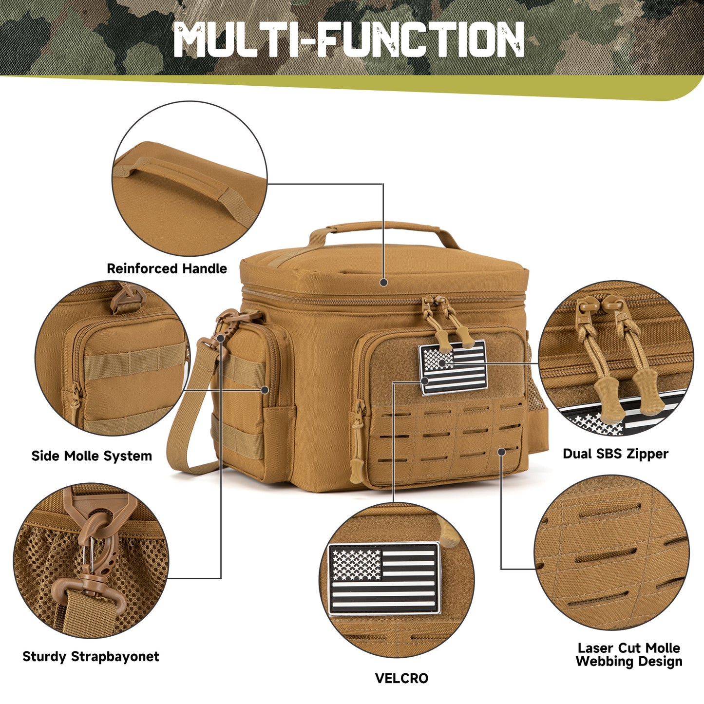 Men's Tactical Lunch Box - Heavy Duty, Leakproof, Insulated