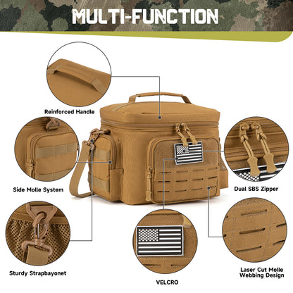 Men's Tactical Lunch Box - Heavy Duty, Leakproof, Insulated