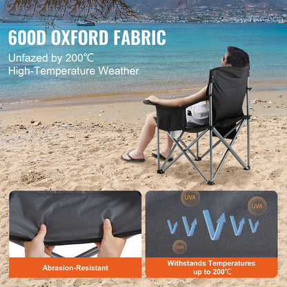 Outdoor Folding Chair 350lbs - Ultralight & Portable Comfort
