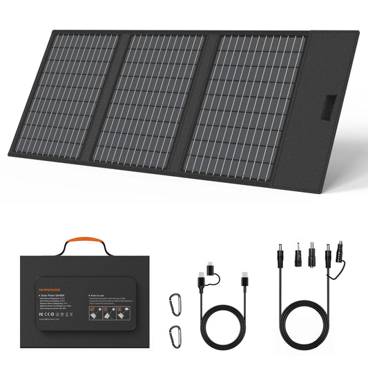 Foldable Solar Charger 45W/60W - USB-C Powerbank Ready