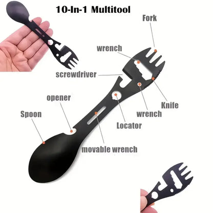Camping Fork Spoon: Lightweight Multi-Tool with Opener