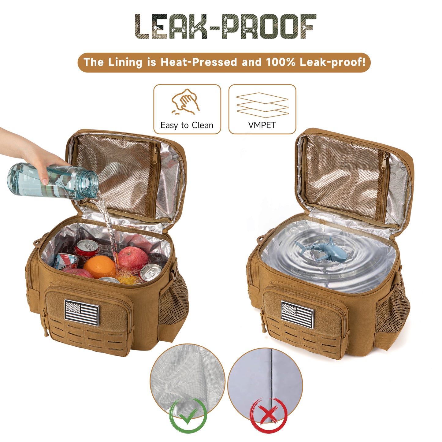 Men's Tactical Lunch Box - Heavy Duty, Leakproof, Insulated