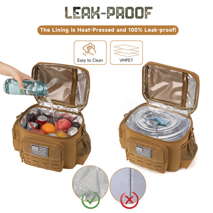 Men's Tactical Lunch Box - Heavy Duty, Leakproof, Insulated