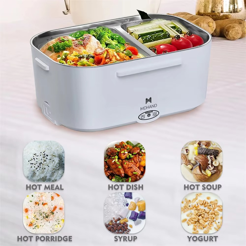 65W Electric Lunch Box Food Warmer 1.5L Leakproof Portable