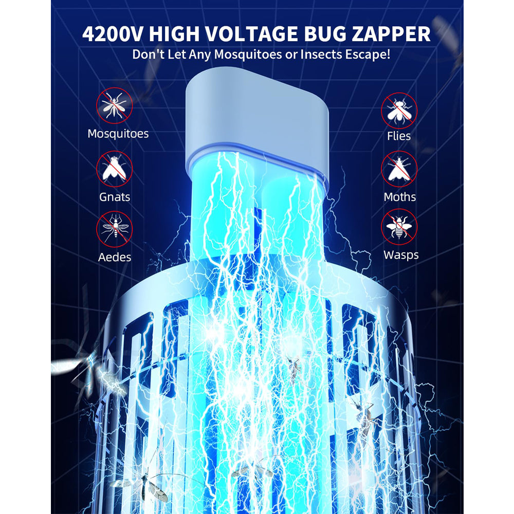 Bug Zapper 4200V Mosquito Trap Dual LED Outdoor