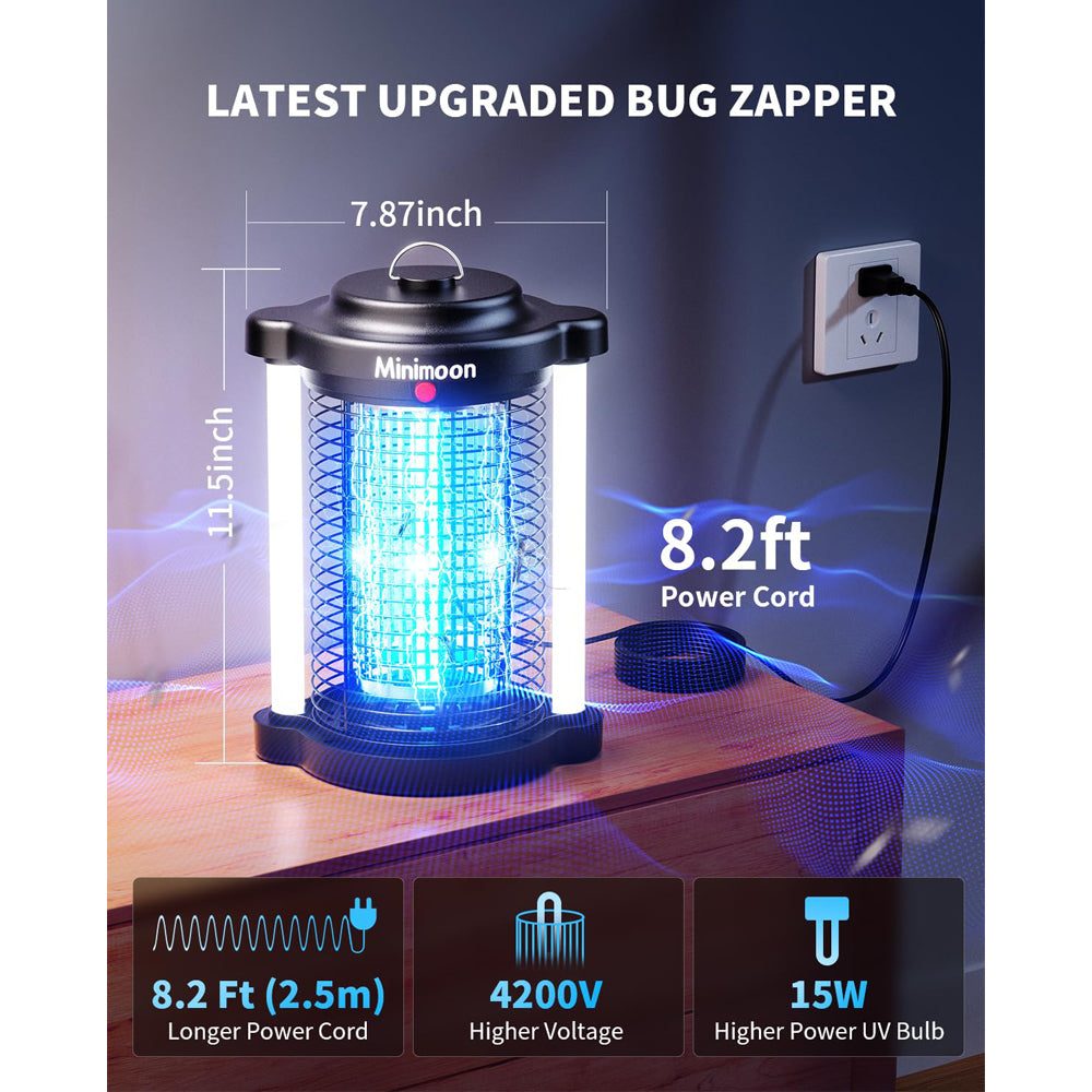 Bug Zapper 4200V Mosquito Trap Dual LED Outdoor