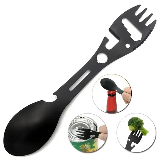 Camping Fork Spoon: Lightweight Multi-Tool with Opener
