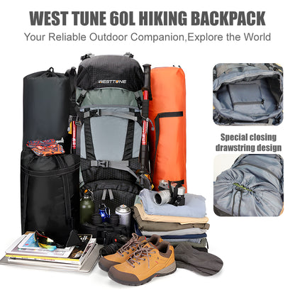 Explorer 60L Internal Frame Backpack - WESTTUNE Outdoor Gear
