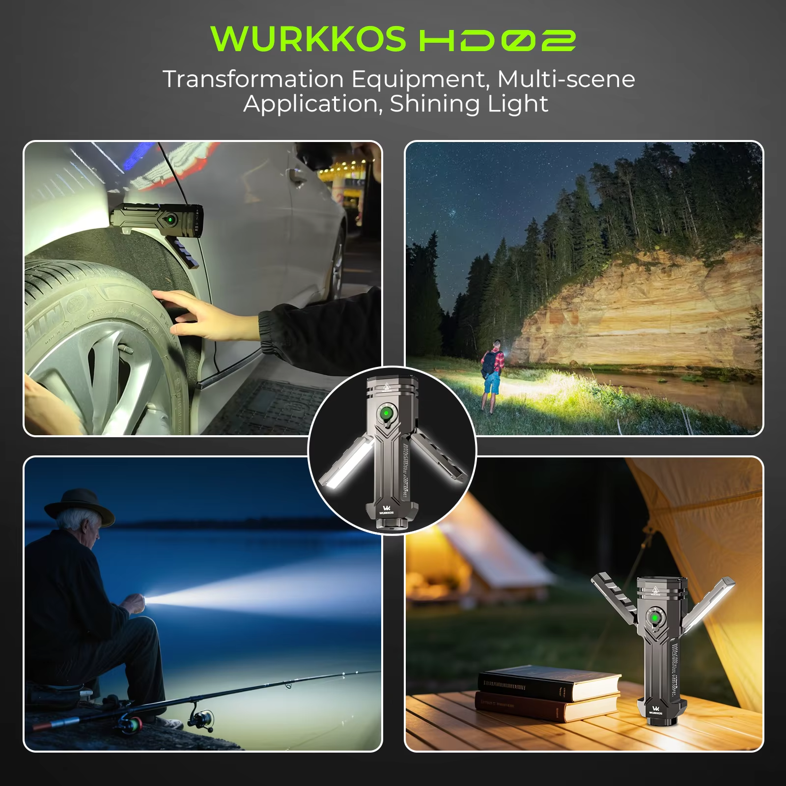 LED Camping Lamp: 3200 Lumens, Portable, Durable
