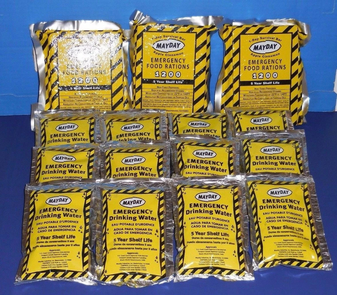 3-Day Emergency Food & Water Ration Kit for Survival Bags