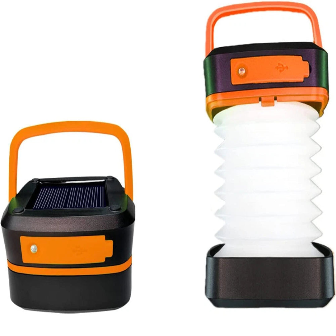 Solar Rechargeable LED Camping Lantern Flashlight
