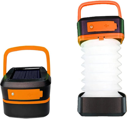 Solar Rechargeable LED Camping Lantern Flashlight