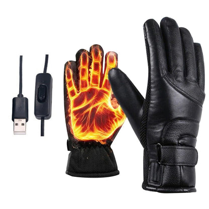 USB Heated Winter Gloves for Skiing Cycling & Outdoor Cold Weather