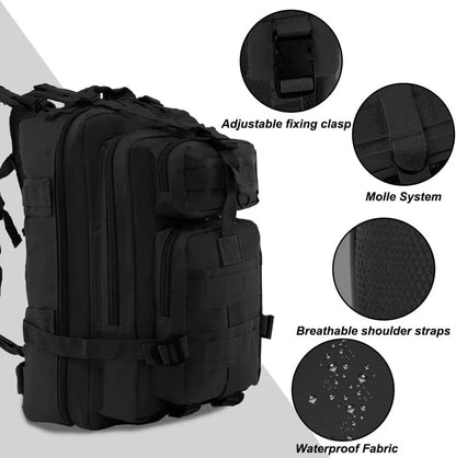 30L Waterproof Tactical Backpack Camping Hiking Travel Rucksack Bag