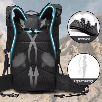 30L Waterproof Tactical Backpack Camping Hiking Travel Rucksack Bag