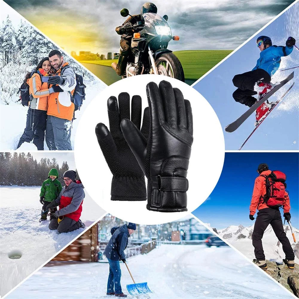 USB Heated Winter Gloves for Skiing Cycling & Outdoor Cold Weather