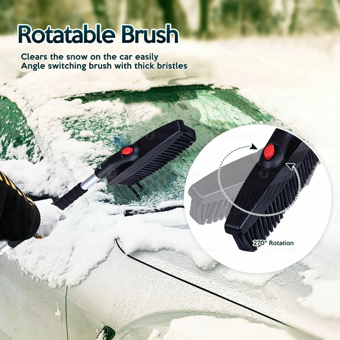 3-in-1 Car Snow Shovel Brush and Ice Scraper Kit