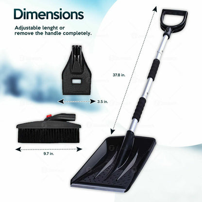 3-in-1 Car Snow Shovel Brush and Ice Scraper Kit