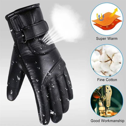 USB Heated Winter Gloves for Skiing Cycling & Outdoor Cold Weather