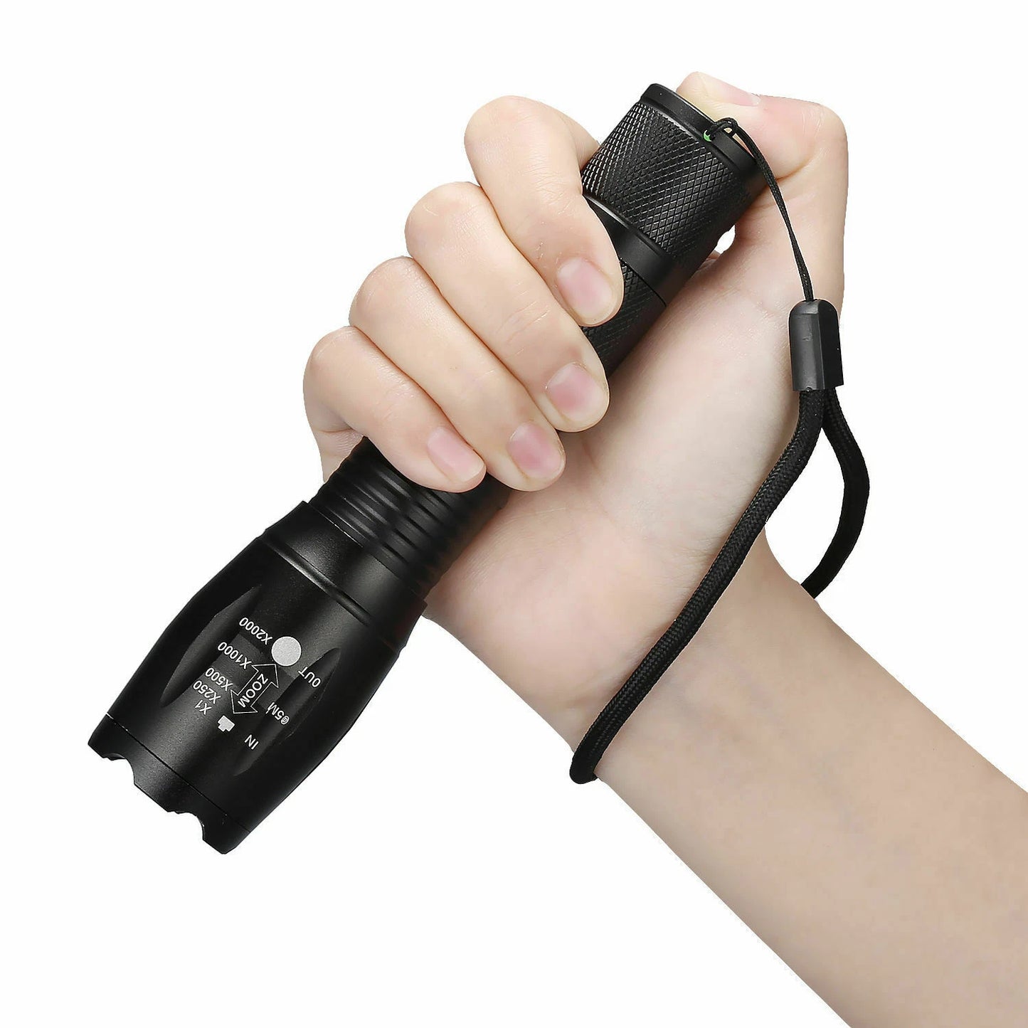 5-Pack Tactical Flashlights with Zoom and Adjustable Focus