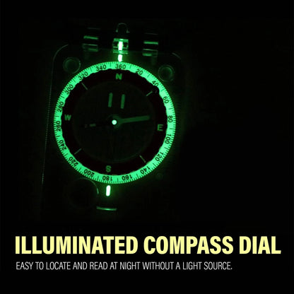 Compass for Hiking Maps Navigation Tool Outdoor Adjustable Declination