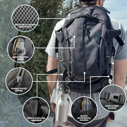 1 Person 72 Hour Emergency Survival Backpack Kit Camping Hiking