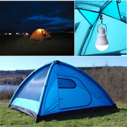 Portable Solar LED Bulb Light Hanging Camping Tent Lamp 2pcs