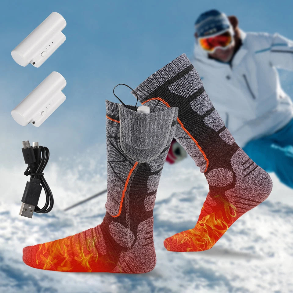 Rechargeable Heated Socks with Batteries for Men and Women