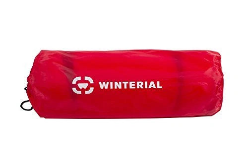 A red cylindrical storage bag or cover with the brand name 'WINTERIAL' and logo printed in white, shown against a plain white background.