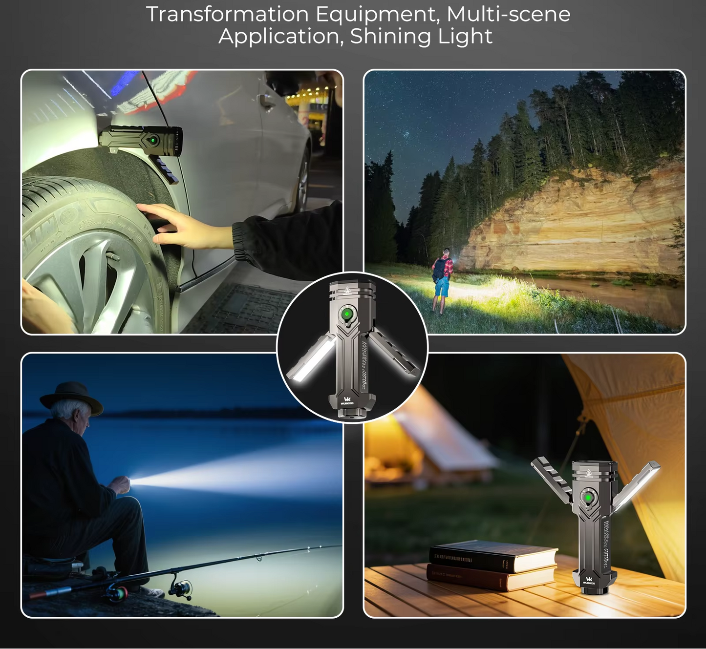 Wurkkos HD02 multi-scene EDC flashlight for camping, work, and outdoor use